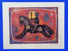 Julio Meissner Original Lithographie handsigniert