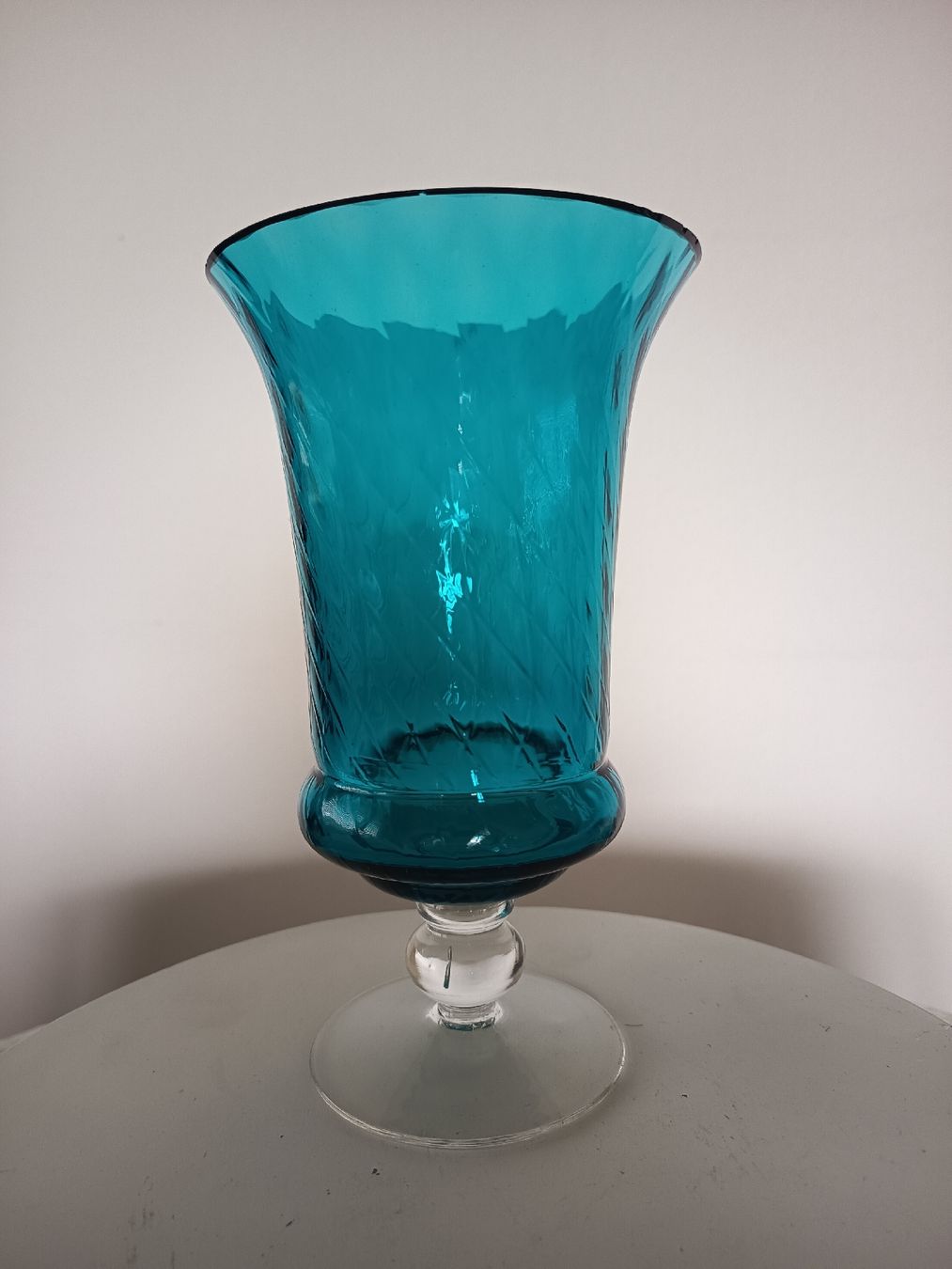 Vasi & Recipienti: Glas Vase Türkis 19cm Hoch – Usato da Wangen b. Olten venduto da crea_look