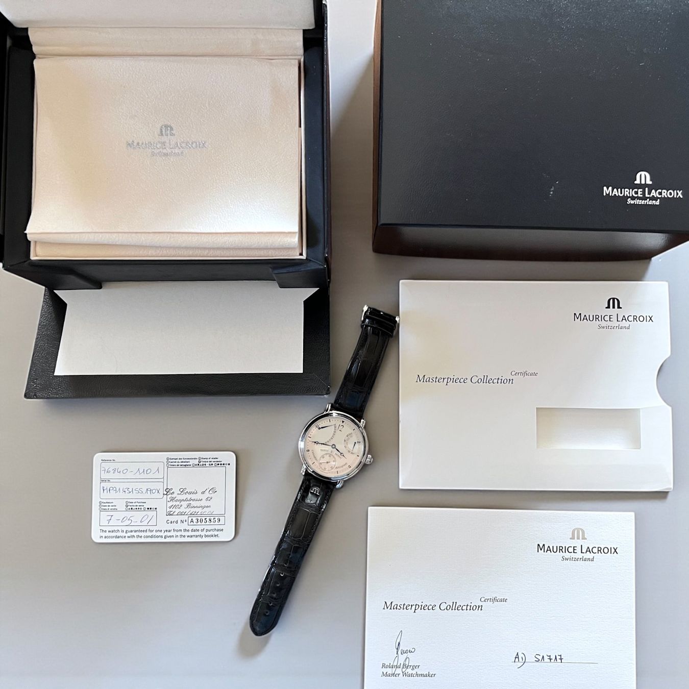 Maurice Lacroix Orologi: Maurice Lacroix Masterpiece Calendrier Rétrograde Ref. 51717 – Usato da Morges venduto da 24time 8
