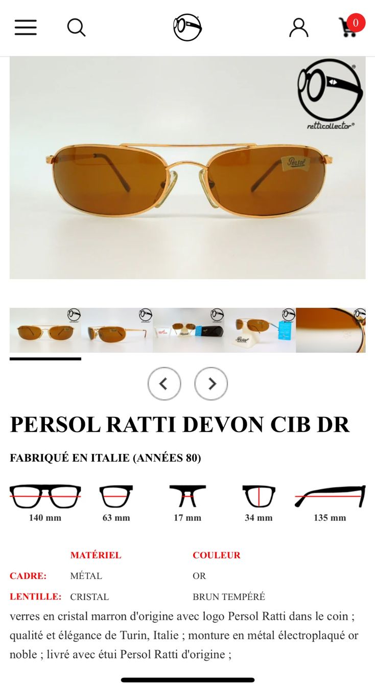 Persol Occhiali & Lenti: Lunettes de soleil Persol Ratti Devon – Usato da Bulle venduto da Math2601 2
