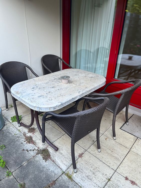 Massiver Steintisch für Garten Kaufen auf Ricardo