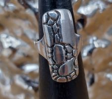 RING MIT MUSTERUNG IN 925 SILBER