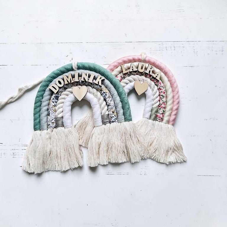 Tutte le decorazioni: Makramee Regenbogen personalisiert  – Usato da Glis venduto da KubEmma.ch 1