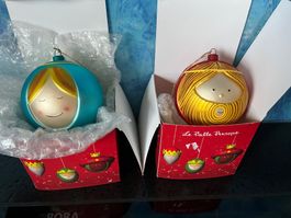 2 Alessi Weihnachtsdeko Kugeln Marcello Jordi Maria Josef