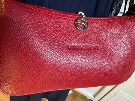 Sac Longchamp bandoulière rouge - Le Foulonné.