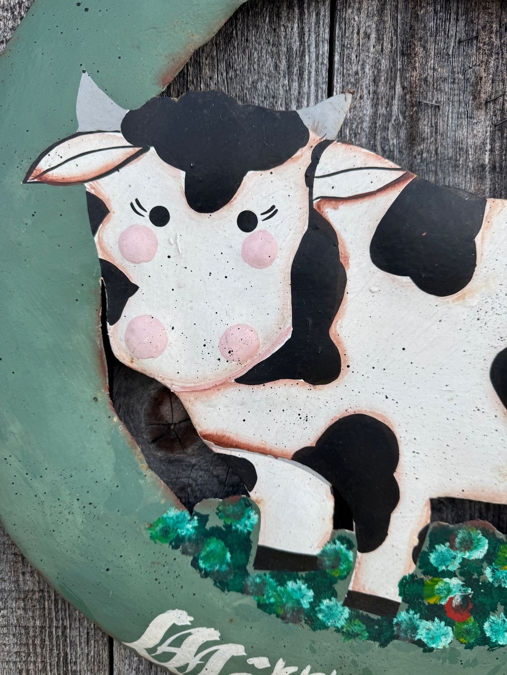 Schilder: Schild, Willkommen mit Kuh – Gebraucht aus Sachseln von BONATI01 2