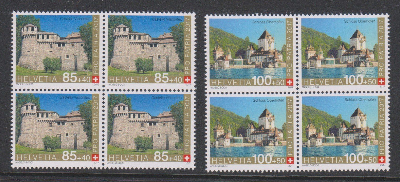 Alle Briefmarken: 2017  Pro Patria   Viererblocksatz   **  Postfrisch ** – Neu (gemäss Beschreibung) aus Adliswil von Aenti