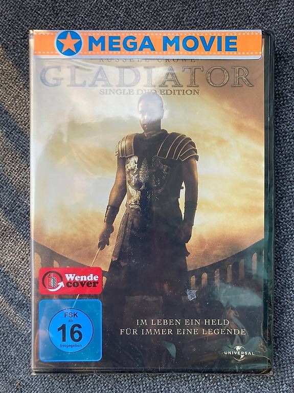 Tutti i DVDs: N E U    DVD GLATIATOR – Usato da Zürich venduto da Bobesch73