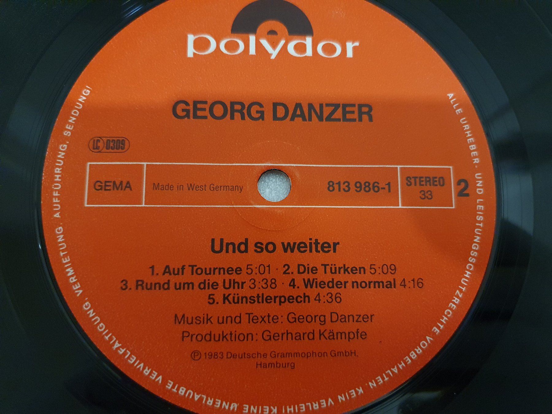 Dischi in vinile: Georg Danzer – Und So Weiter – Usato da Uster venduto da Vinyl-Leidenschaft 5