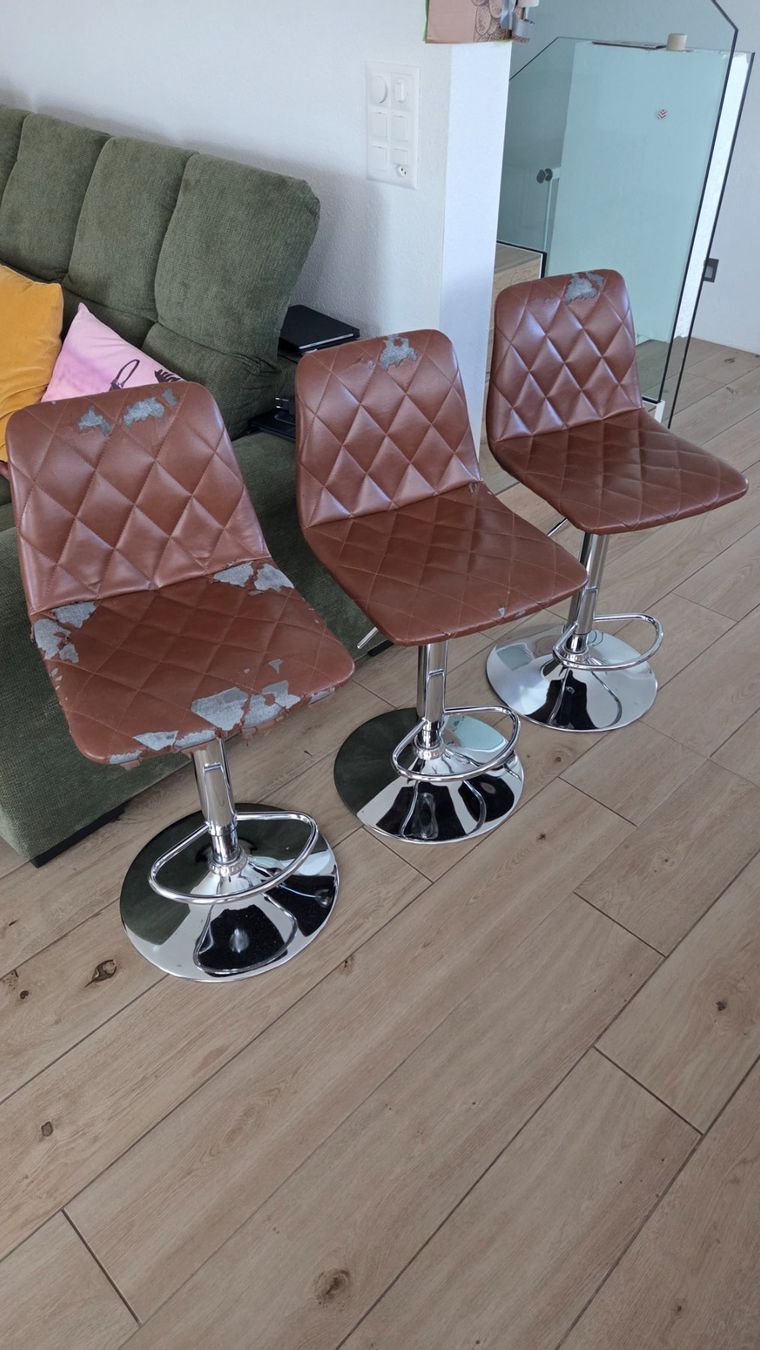 Tabourets: 3 Barhocker höhenverstellbar – D'occasion à Rupperswil par Vinni66 1