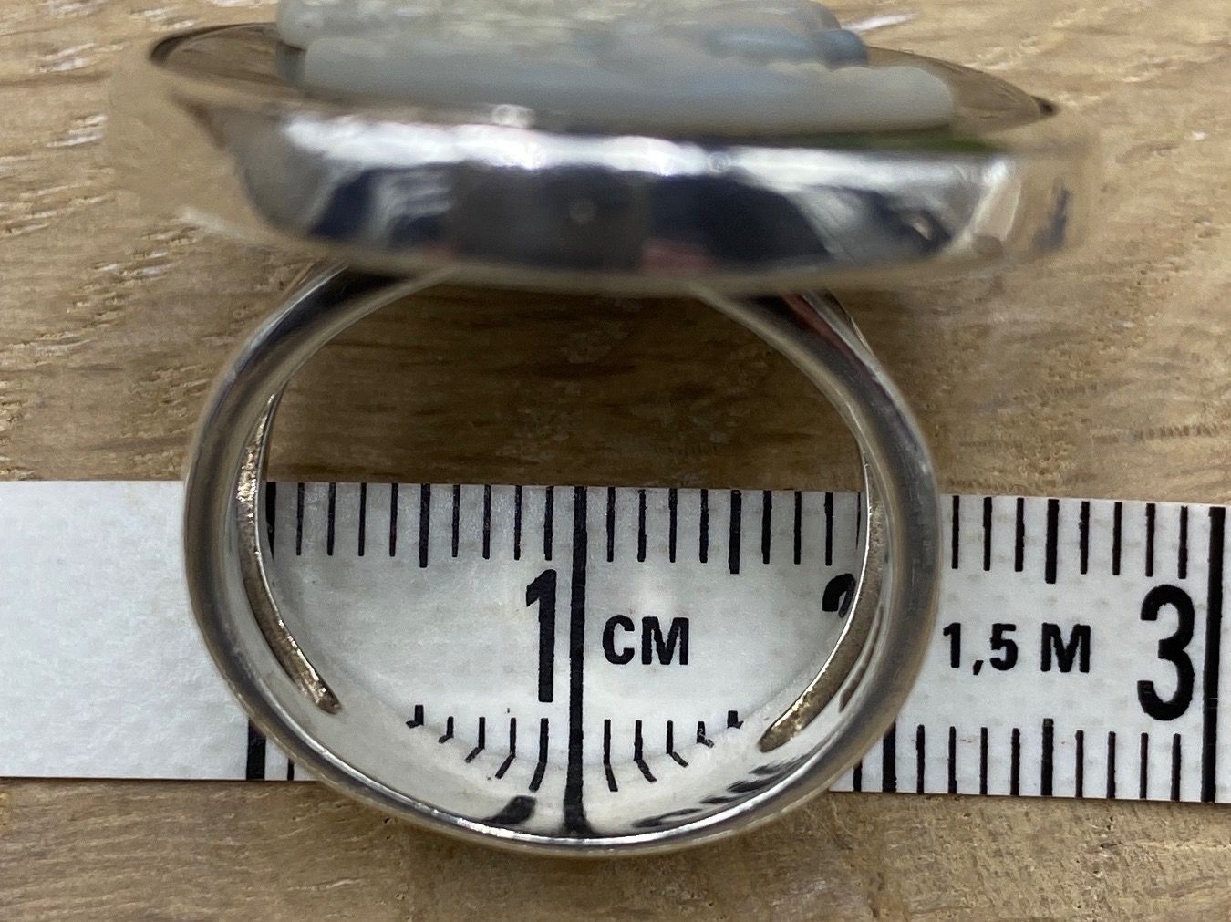 Ringe: Bague camé, en argent, onyx et nacre – Gebraucht aus Agiez von Beve15 7