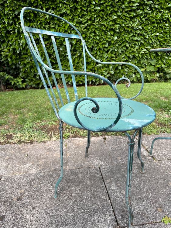 Gartenmöbel Jugendstil Bistro Tisch Stuhl Kaufen auf Ricardo