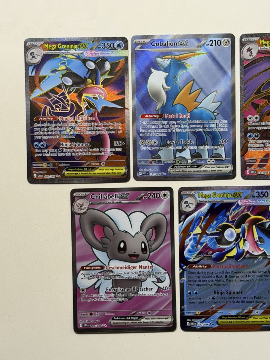 Pokémon Carte collezionabili: Pokémon Mega Evolution 5x ex Karten Greninja Dragalge – Nuovo (secondo la descrizione) da Windisch venduto da CharizArdi 1