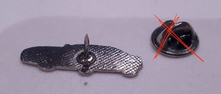 Ferrari Placchette & Badge: Pins Ferrari Testarossa & A.C. LA – Usato da Minusio venduto da Pink222 4