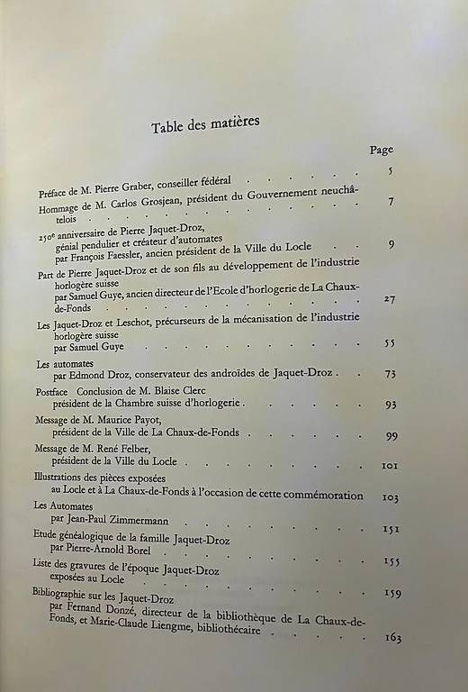 Bücher: Pierre Jacquet-Droz et son temps – Gebraucht aus Adliswil von Heimite 2