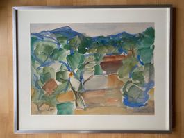 Tolles Aquarell Mallorca, Hans Stocker