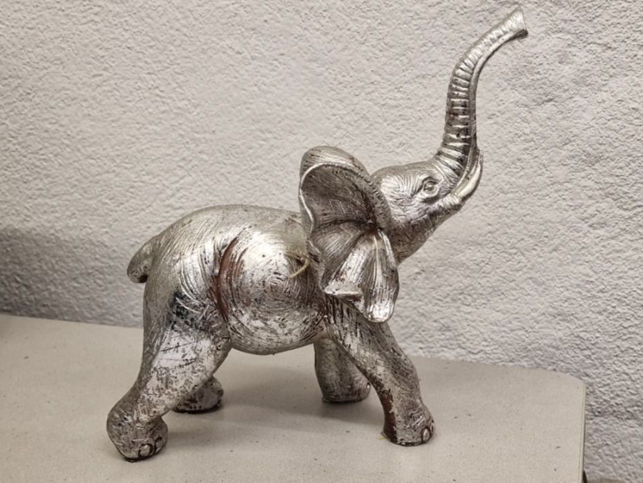 Statuette: Deko Elefant Silber Optik – Nuovo e nell'imballaggio originale da Schaffhausen venduto da AtelierPudesco 3