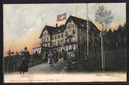 Zürich, Kurhaus Zürichberg mit Flaneur