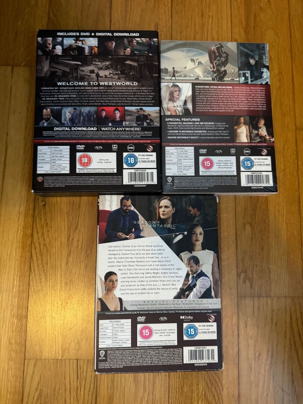 Tutti i DVDs: Westworld Seasons 1-4 DVD – Usato da Zuzwil SG venduto da nk_9000 1