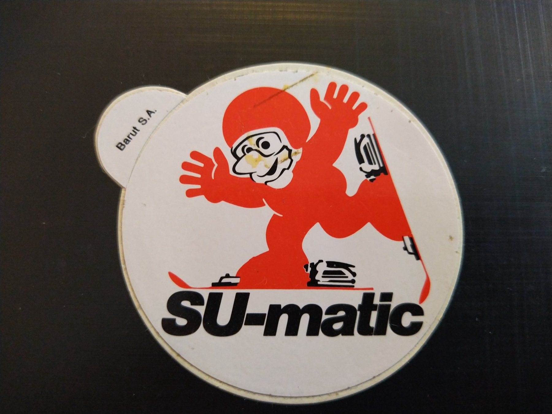 Sticker: Alter Aufkleber der Skibindung SU-matic – Usato da Bern venduto da micky031