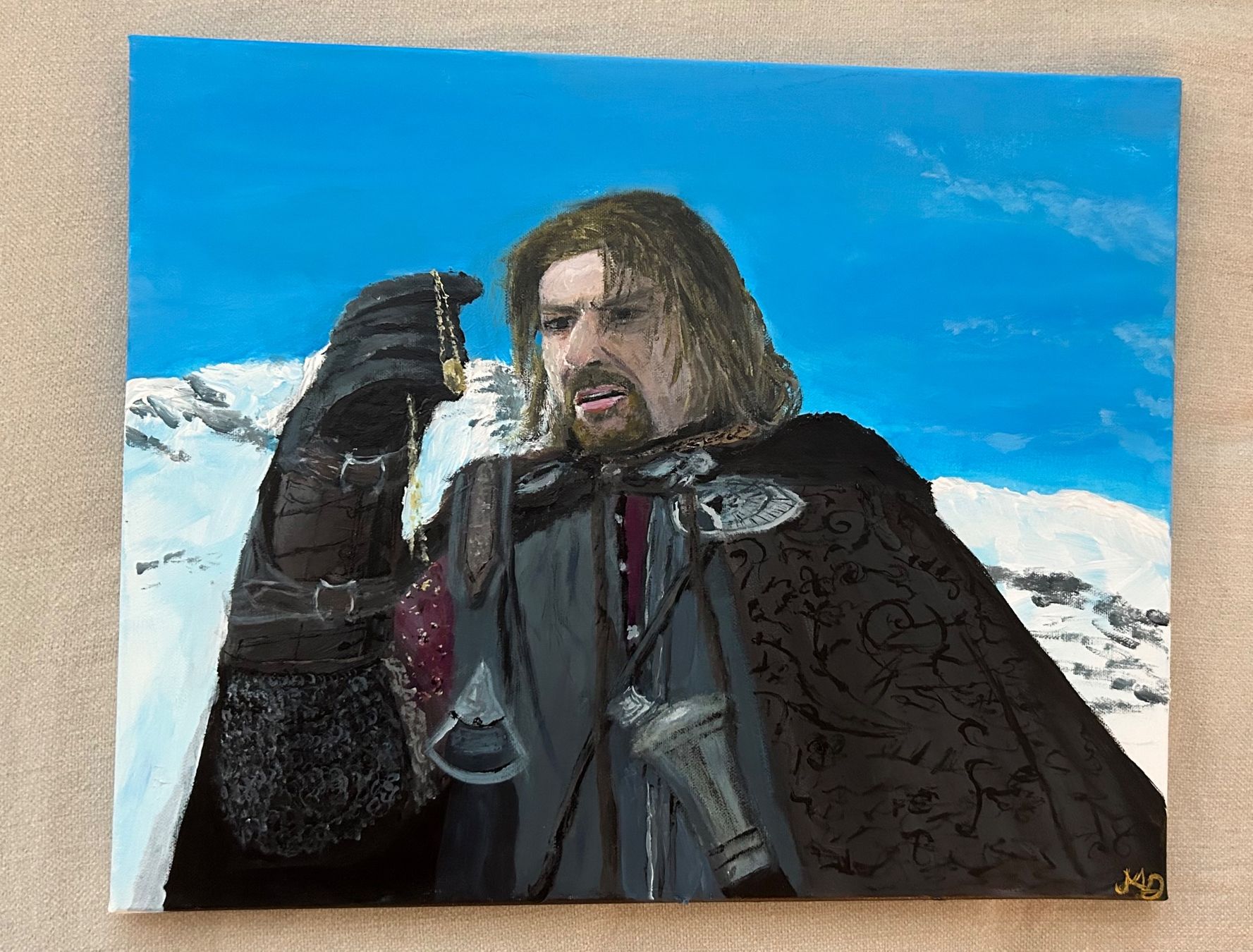 Dipinti: Boromir Gemälde (Herr der Ringe) 40x50cm – Nuovo e nell'imballaggio originale da Pfäffikon SZ venduto da Andrei_Moro_Kunst 1
