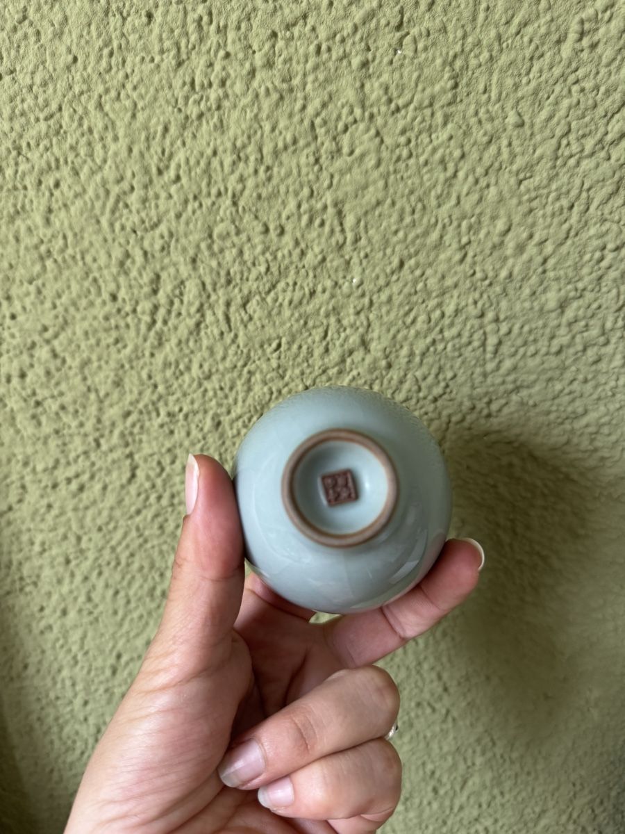Tazze: Chinese Celadon Crackle Glaze Tea Cup -Original from Peking – Usato da Zürich venduto da olalinda 6