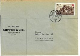Brief, Giesserei Schüpbach 1949