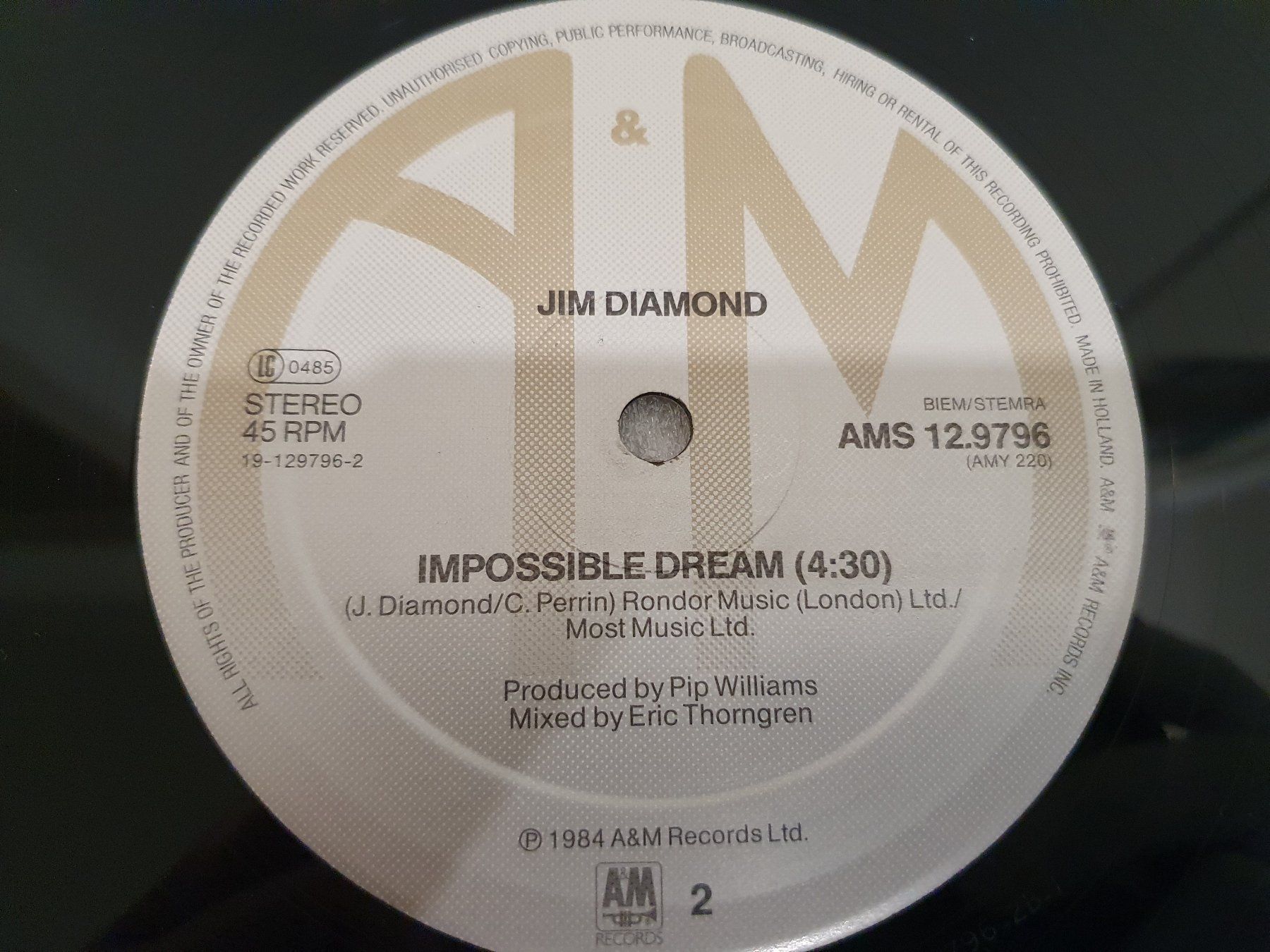 Schallplatten: Jim Diamond - I Should Have Known Better – Gebraucht aus Uster von Vinyl-Leidenschaft 5