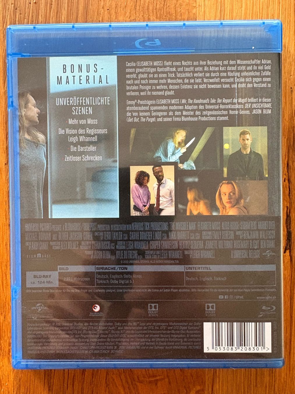 Tutti i DVDs: Der Unsichtbare (Blu-ray) Elisabeth Moss – Usato da Liebefeld venduto da pavax 1