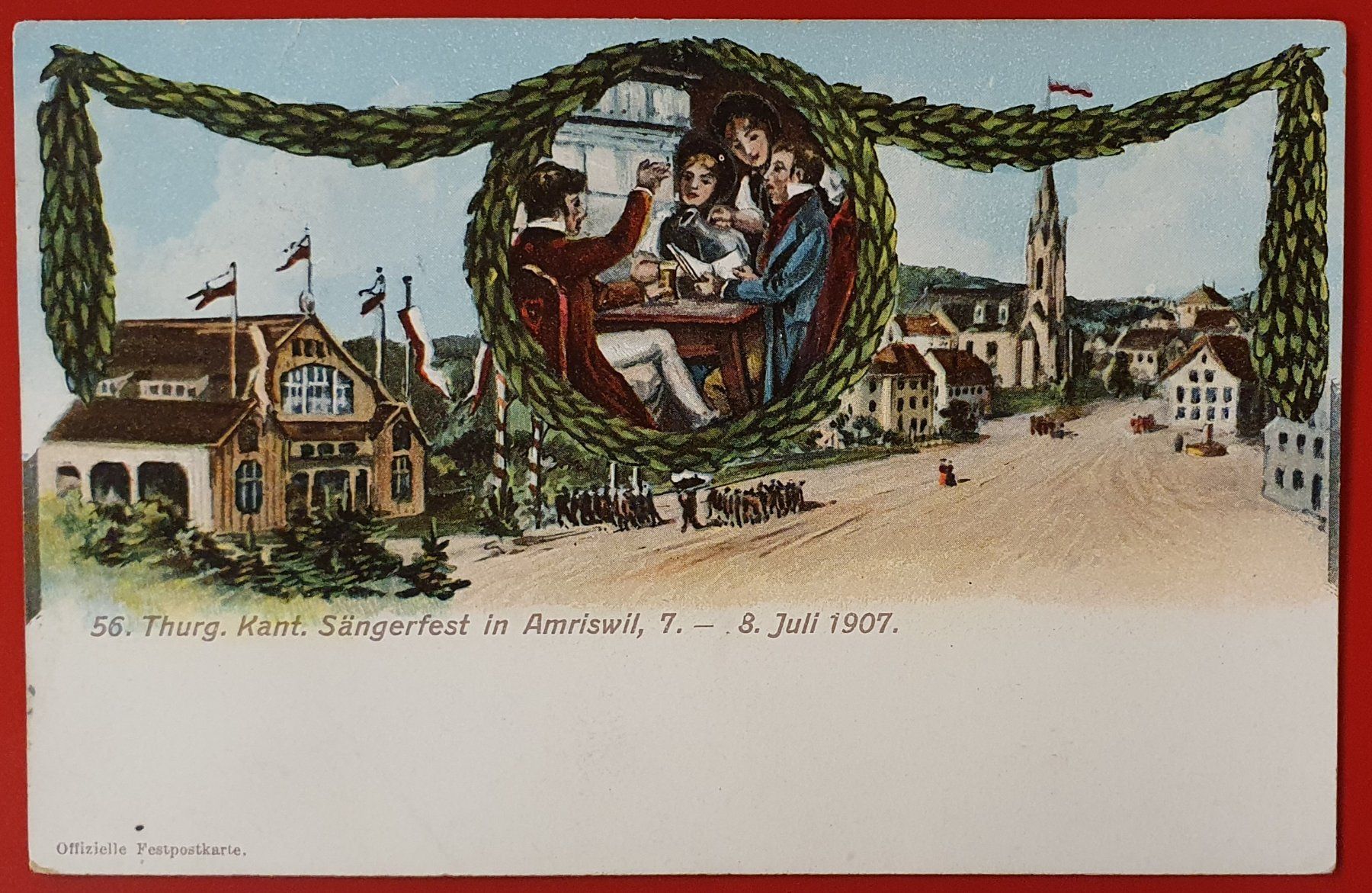 Ansichtskarten: Sängerfest Amriswil 1907 – Gebraucht aus Kreuzlingen von Rschweiz1