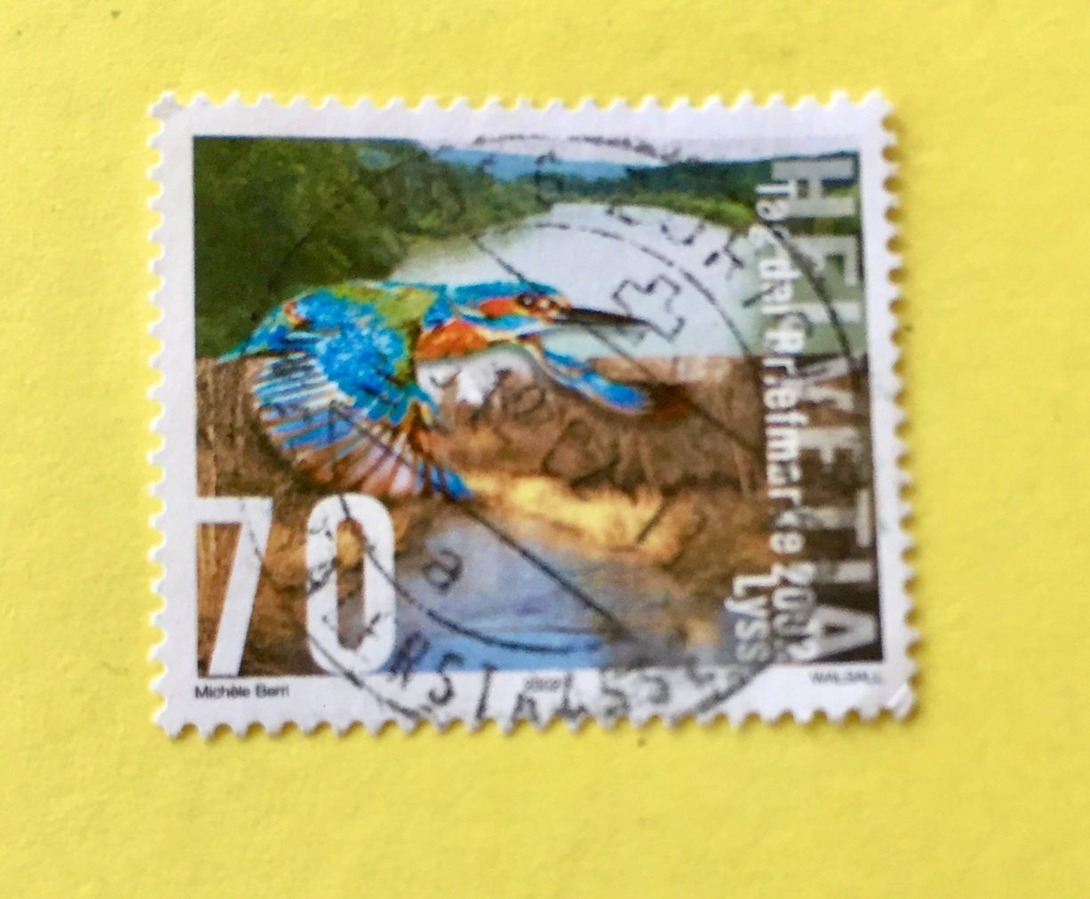 Tutti i francobolli: Nr.1071 Eisvogel  GESTEMPELT 2002  – Usato da Aarau venduto da Billa007