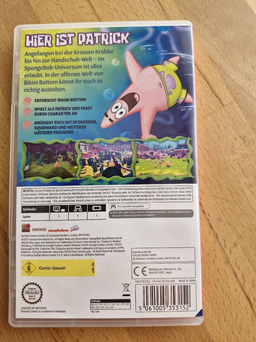 Nintendo Jeux: Nintendo switch Spiel Patrick Star – D'occasion à Balgach par sie_zqn7 1