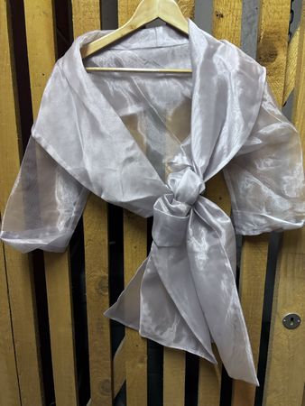 Etole boléro argentée légère - accessoire de soirée parfait!