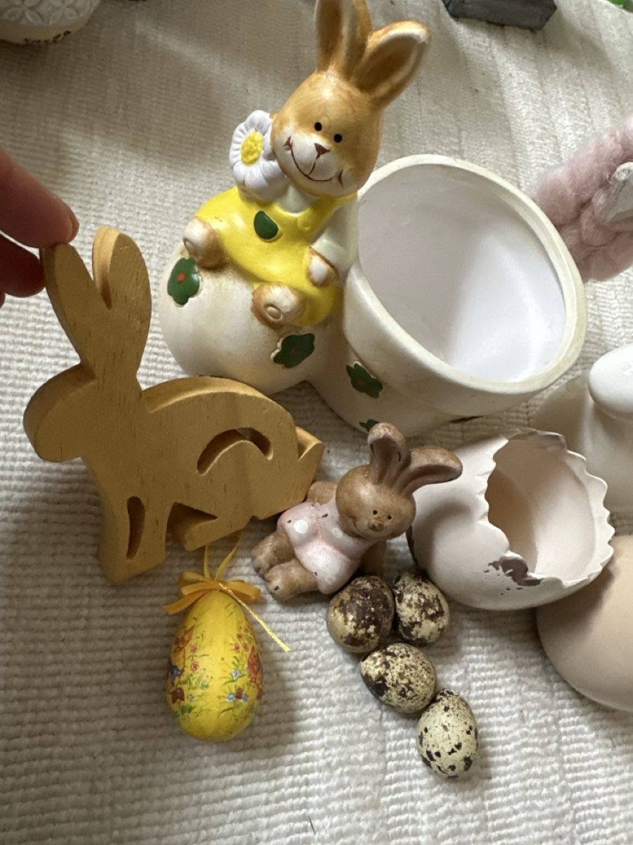 Alle Dekorationen: Spring Easter decorations: bunny, egg, quail eggs, pots – Gebraucht aus Zürich von car_68nt 1