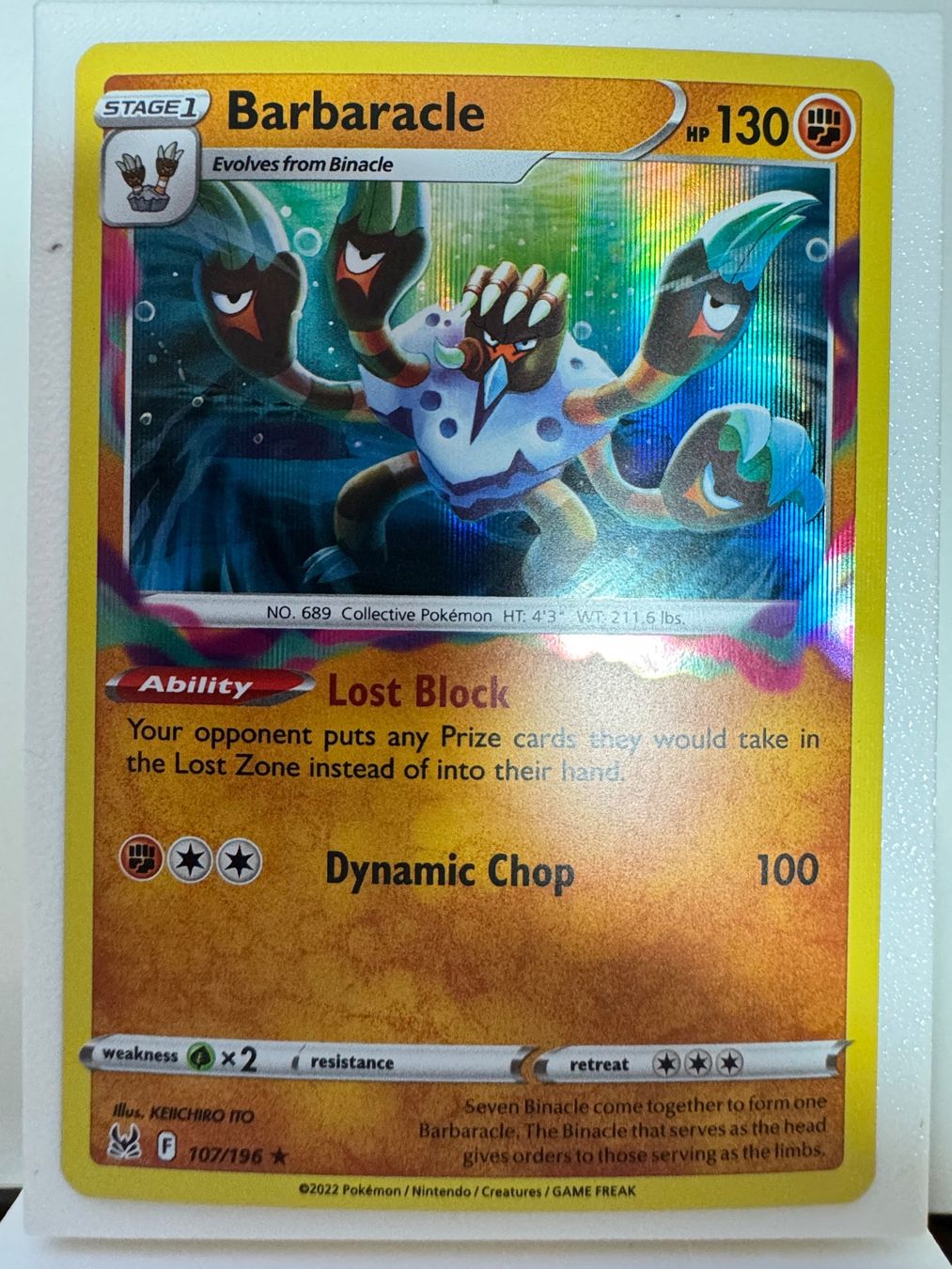 Pokémon Carte collezionabili: Barbaracle | 107/196 | Pokémon TCG | Englisch – Nuovo (secondo la descrizione) da Bassersdorf venduto da ero_9zp9