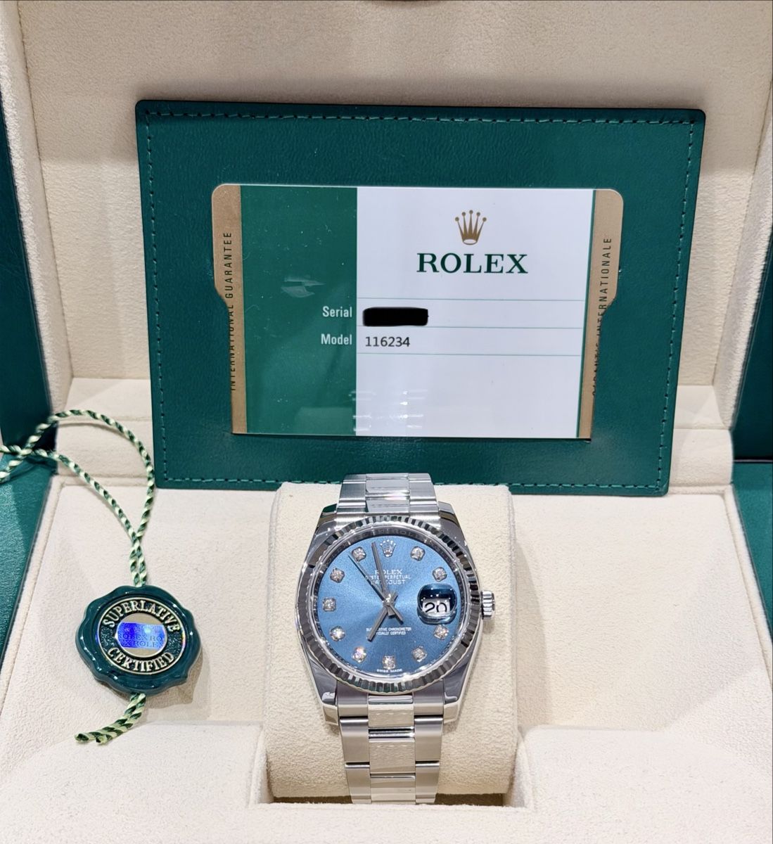 Rolex Orologi: Rolex Datejust 36 Blue Diamonds – Usato da Zürich venduto da WATCHROOM 1