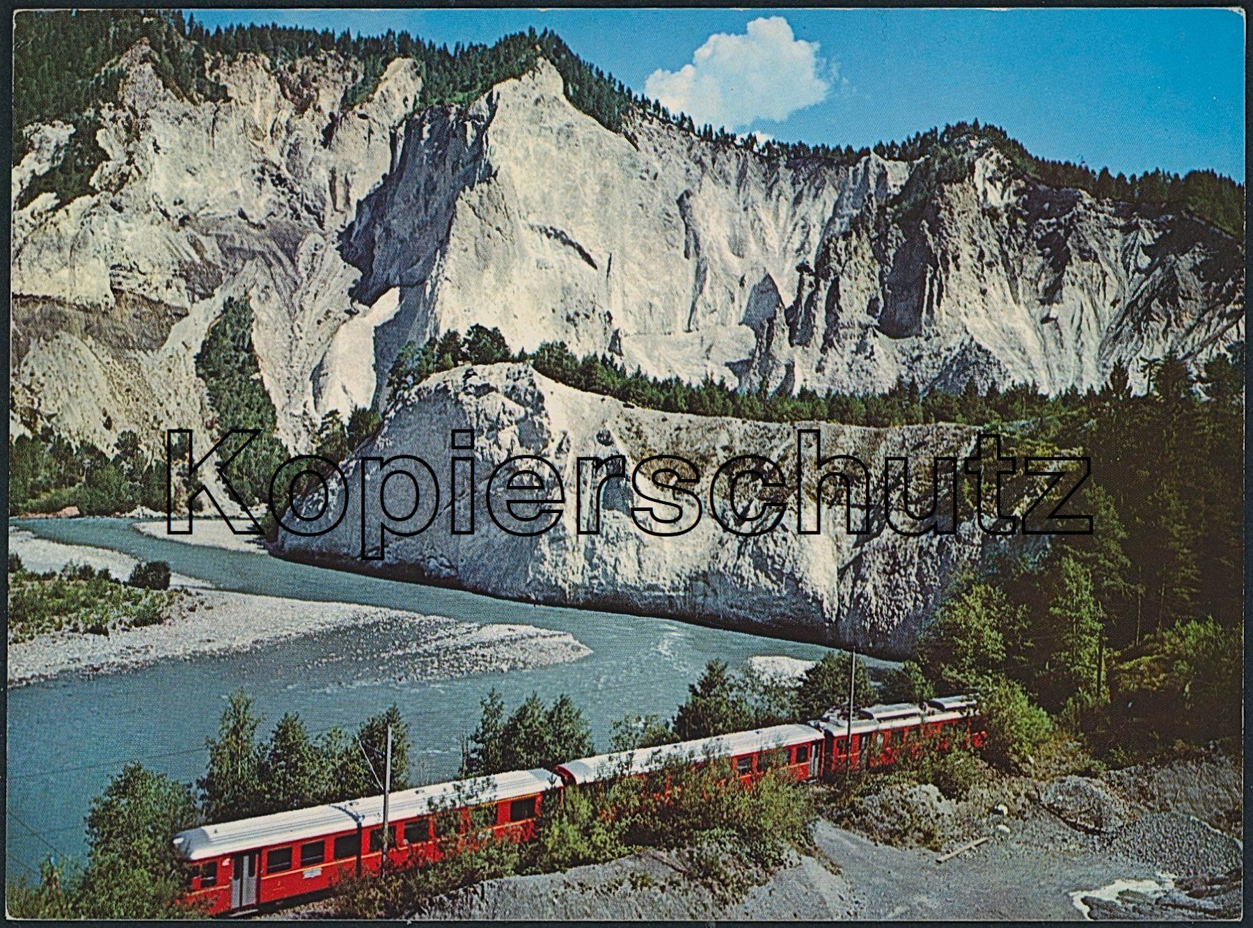 Cartoline postali: GR Flims - Rhätische Bahn RhB – Nuovo (secondo la descrizione) da Schindellegi venduto da dormay