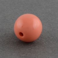 Acrylperlen Rund Orange 6mm / 100St.
