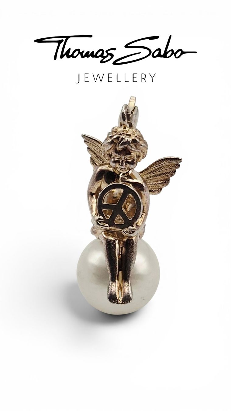 Thomas Sabo Anhänger: Pendentif Ange Cupidon THOMAS SABO Argent & Perle – Gebraucht aus Clarens von Rimany