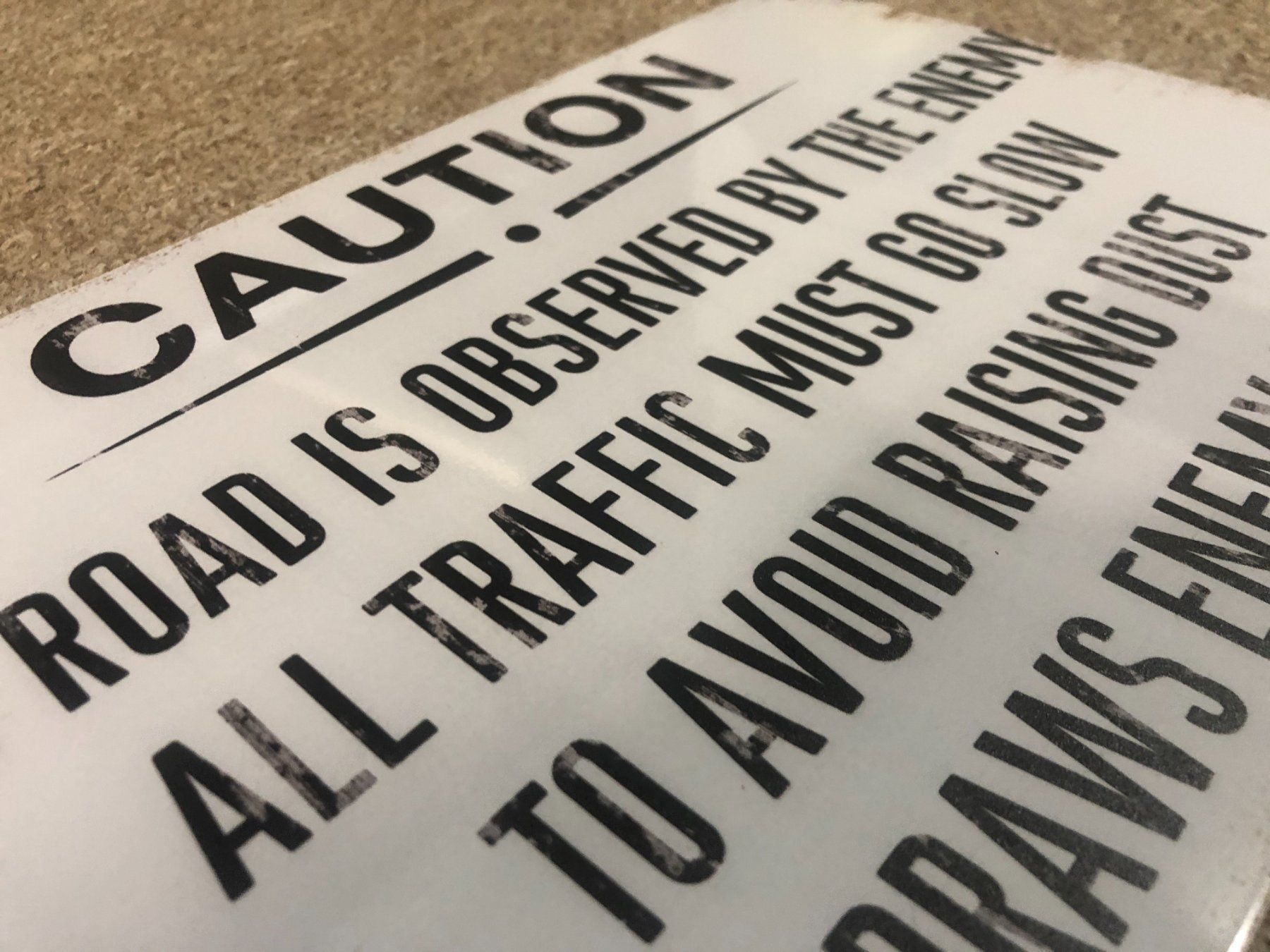 Insegne: Blechschild Caution Traffic must go slow Verkehrsschild – Nuovo e nell'imballaggio originale da Dättlikon venduto da easythings 2