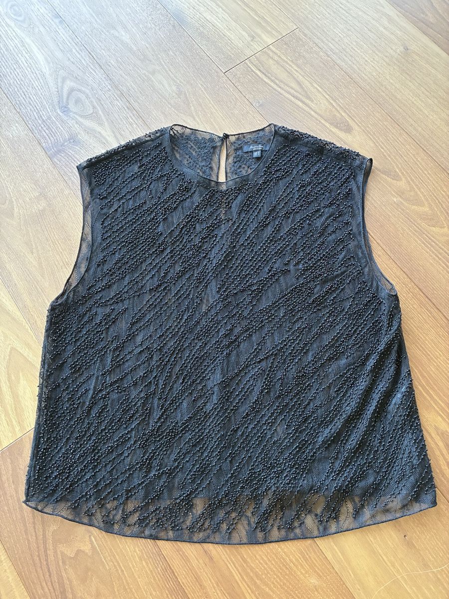 Massimo Dutti Top: Shiny half transparent top Massimo – Nuovo (secondo la descrizione) da Brunnen venduto da ann_j2by
