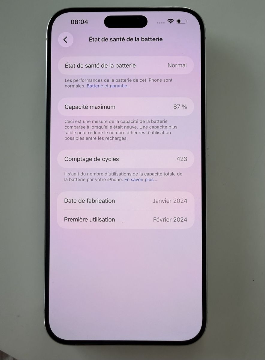 Apple Telefoni cellulari / Smartphones: Iphone 15 Pro Max - white titanium - 256GB – Usato da Neuchâtel venduto da Rosavitabella 2