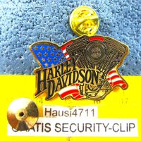 HD PIN HARLEY-DAVIDSON GEPRÄGT GOLDIG GESTEMPELT USA