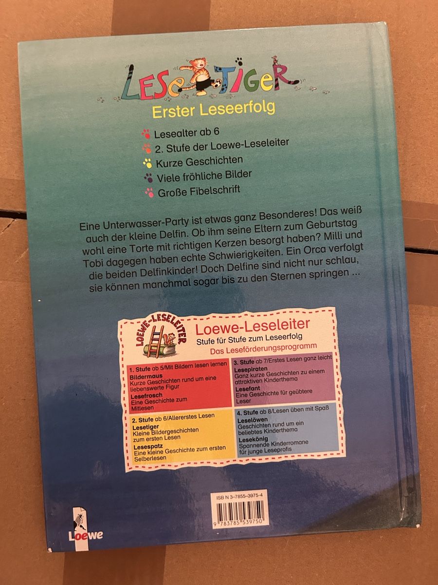 Libri: Kleiner LeseTiger – Usato da Aarwangen venduto da familiejoerin 1