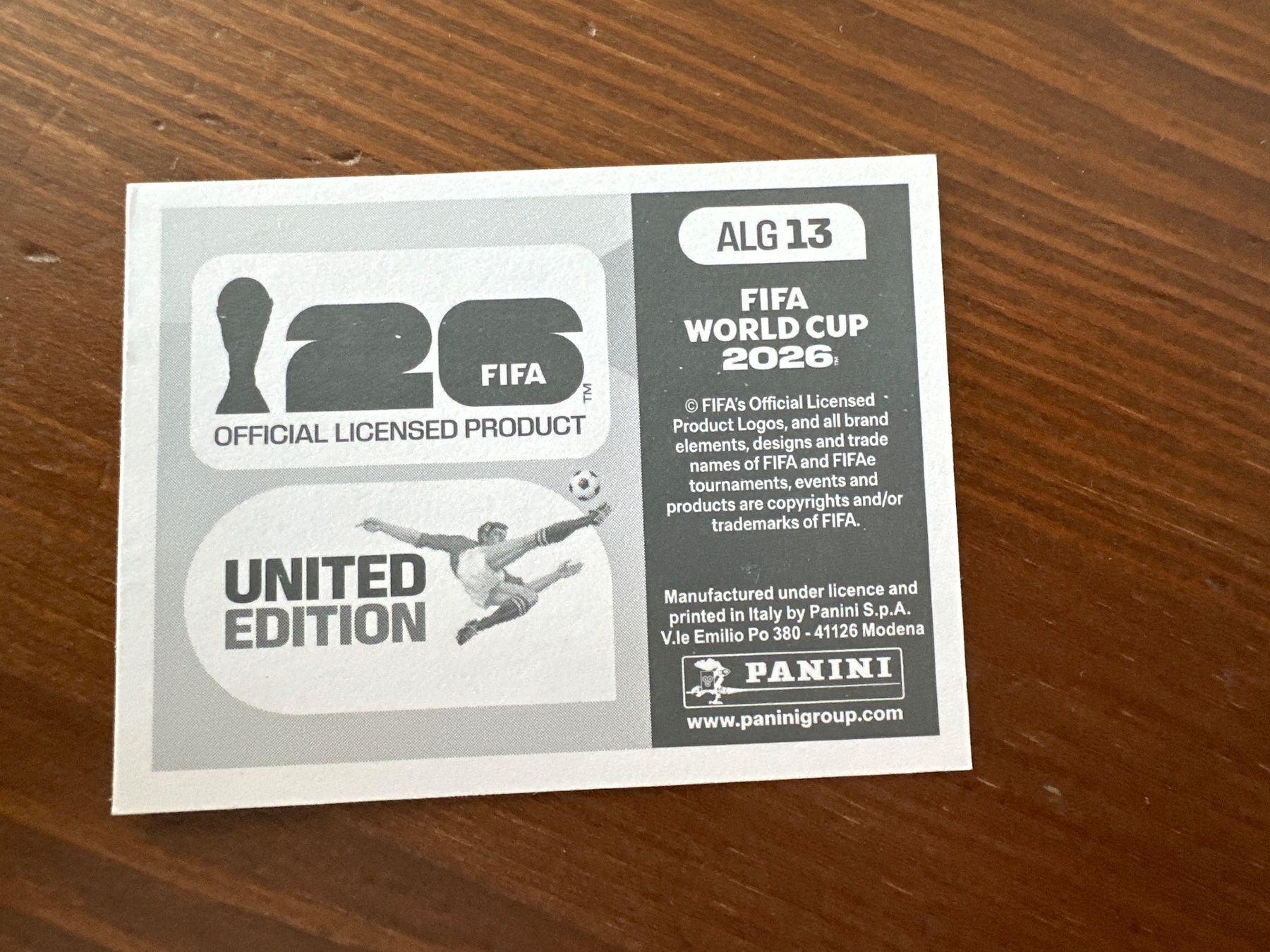 Panini Cartes à collectionner: Panini ALG 13 FIFA World Cup 2026 – Neuf avec emballage d'origine à Würenlos par gtvlady_82 1