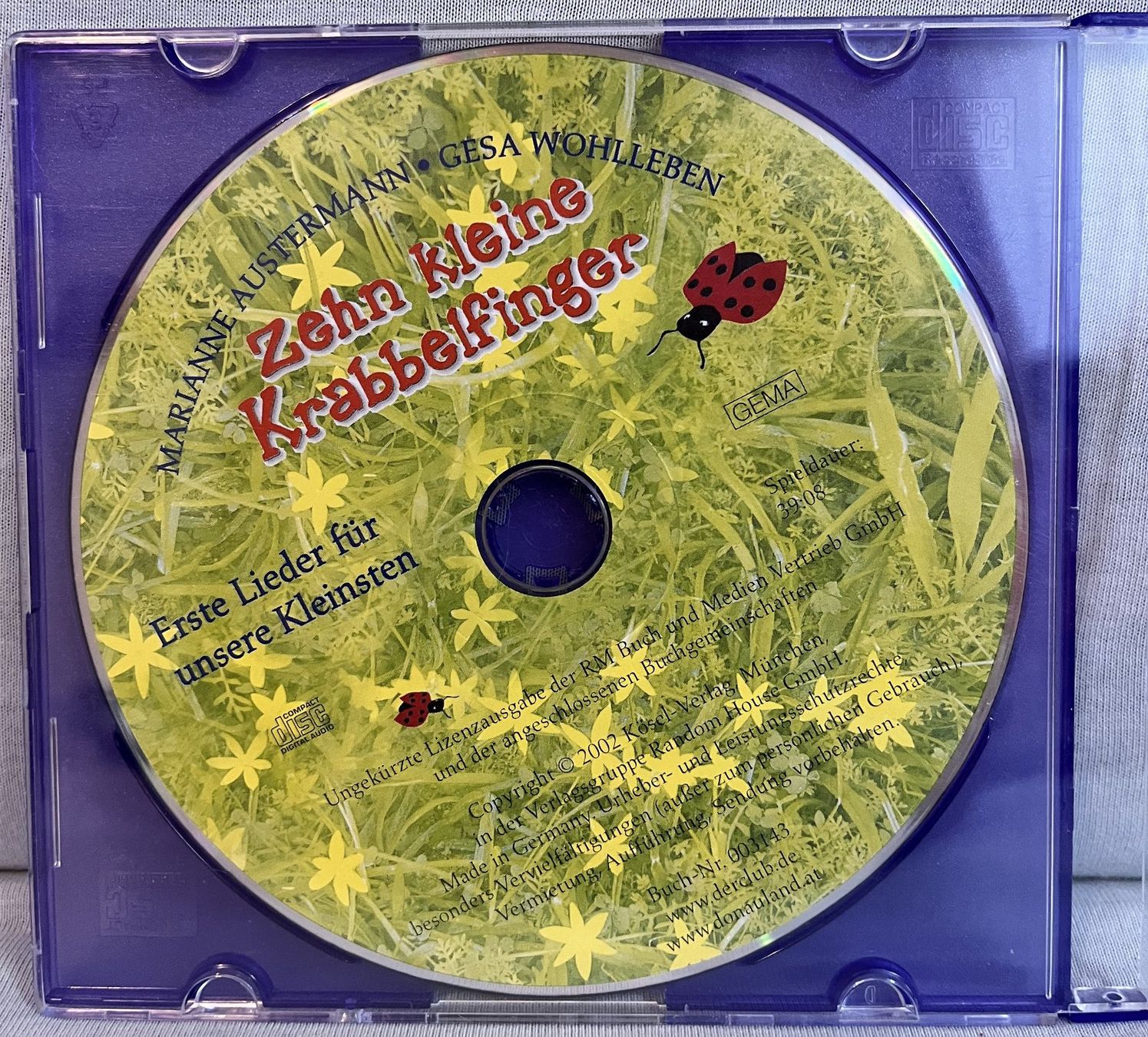 CD: Zehn kleine Krabbelfinger CD – Usato da Bühl BE venduto da psos