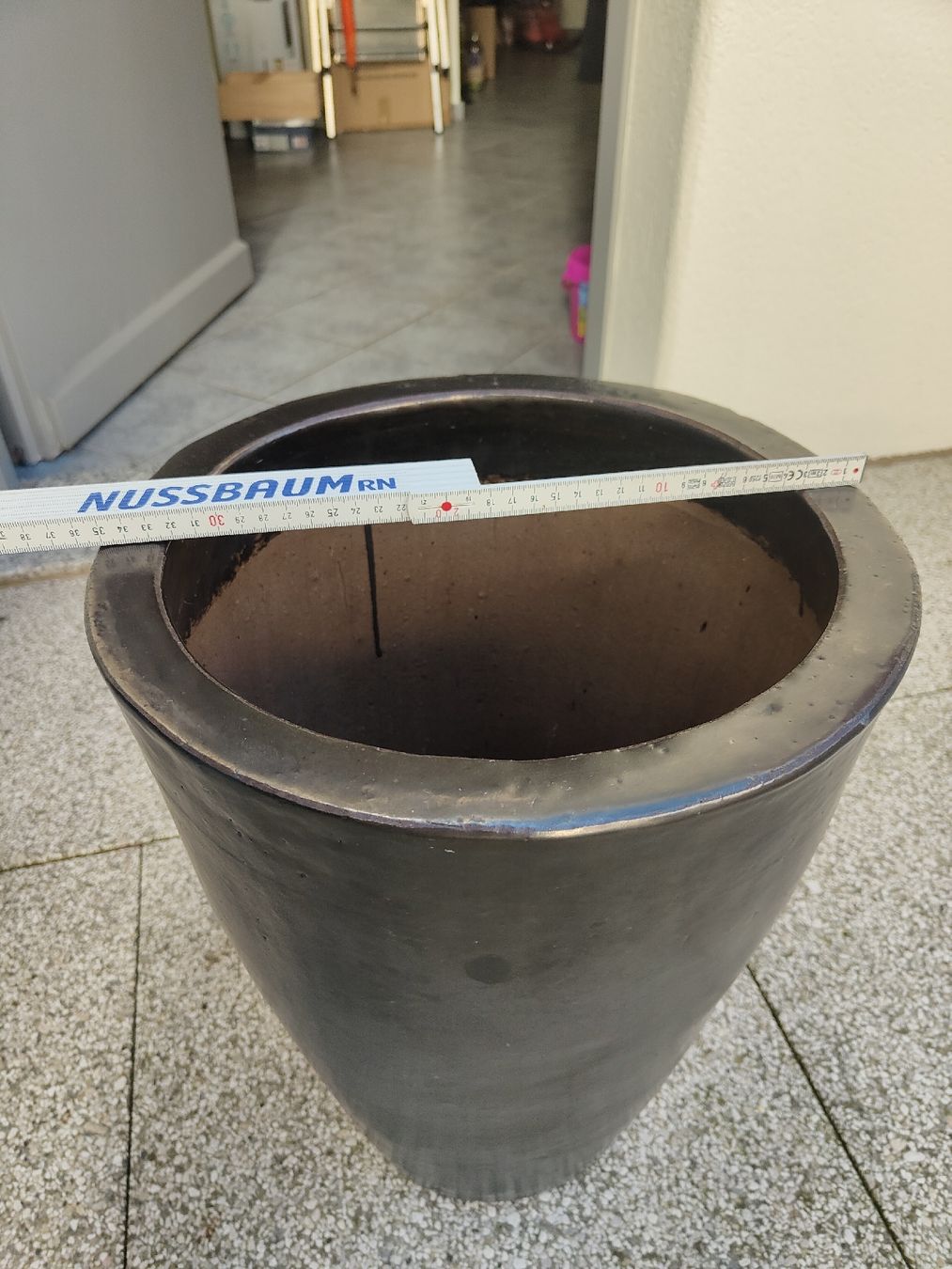 Pentole: Grosser Pflanztopf, Topf, Gartentopf, Durchmesser 36cm – Usato da Schlieren venduto da bingo33 4