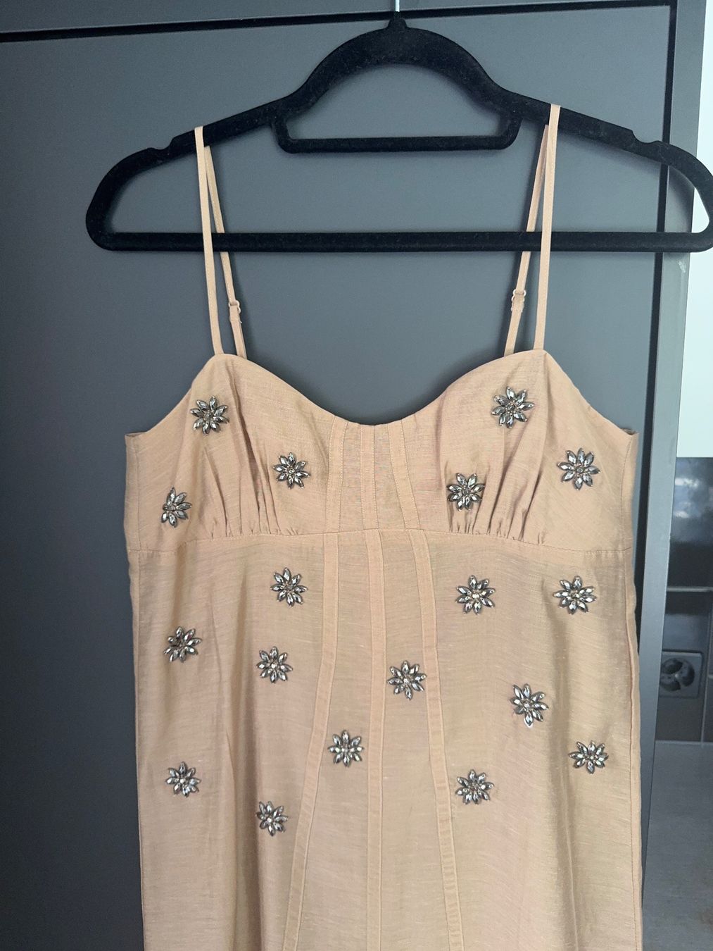 H&M Vestiti: H&M sheer brown maxi dress with side slit – Nuovo (secondo la descrizione) da Zürich venduto da hal_2yzx 1