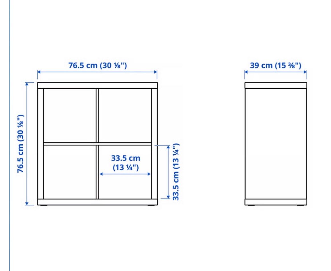 Ikea Scaffali: KALLAX Regal, weiß, 77x77 cm – Usato da Küsnacht ZH venduto da jda_6kry 2
