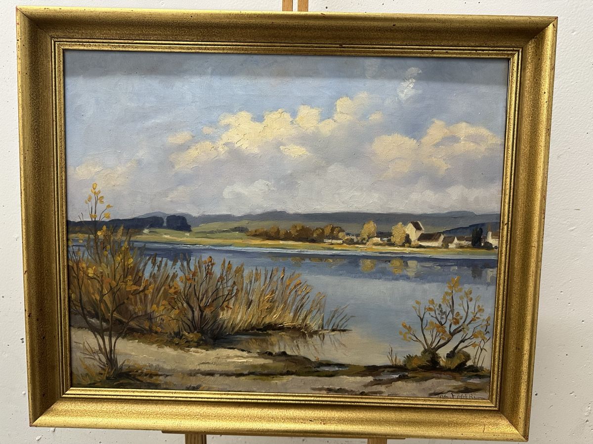 Tableaux: Joseph Egger Gemälde See Landschaft – D'occasion à Ebikon par Gaenggeliwaar